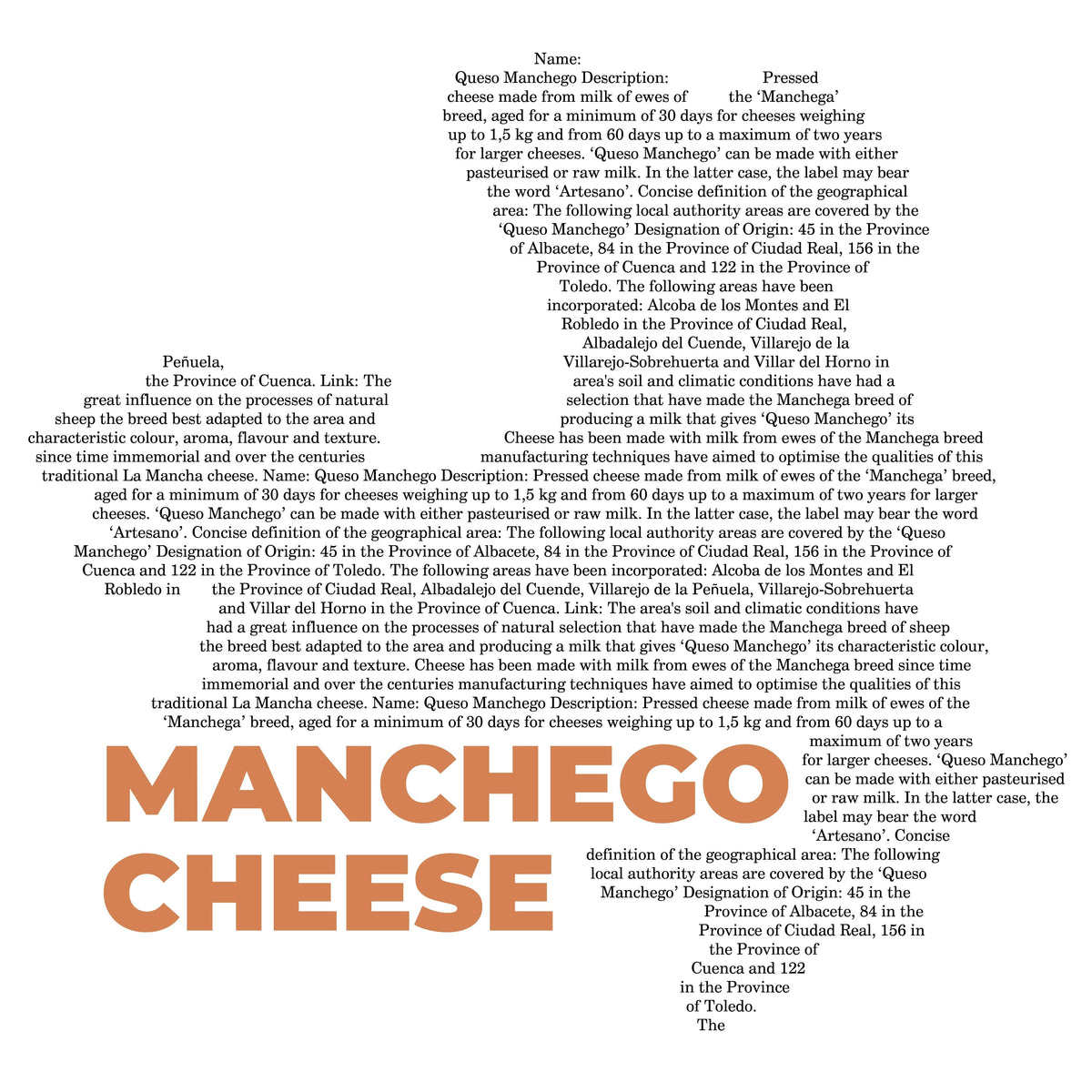 Manchego Cheese Map - Midweight Hoodie-Hoodie-gift ideas for foodies-Knife Shift