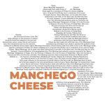 Manchego Cheese Map - Midweight Hoodie-Hoodie-gift ideas for foodies-Knife Shift