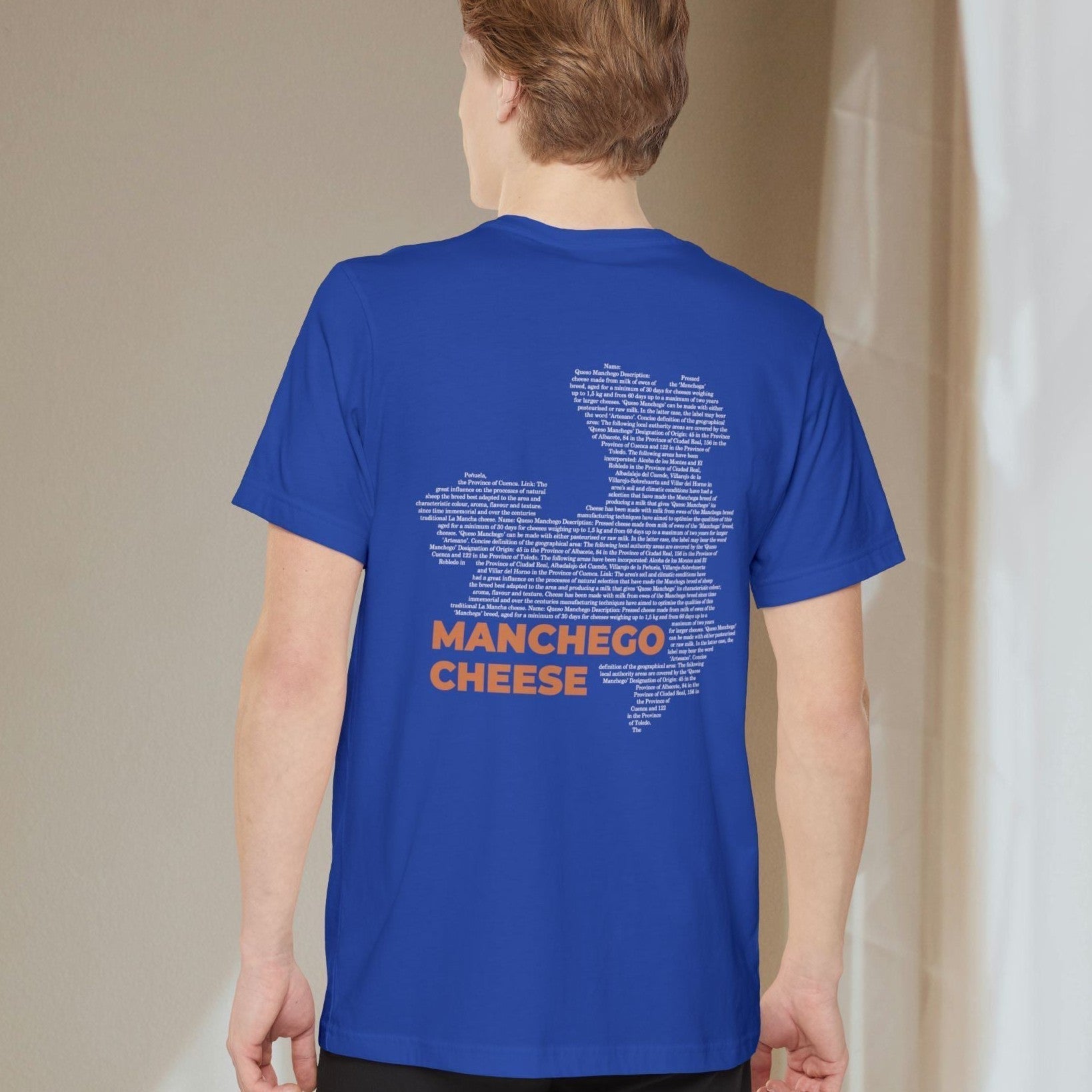 Manchego Cheese Map - Pocket T-shirt-T-Shirt-gift ideas for foodies-Knife Shift