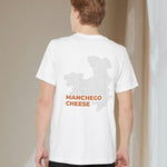 Manchego Cheese Map - Pocket T-shirt-T-Shirt-gift ideas for foodies-Knife Shift