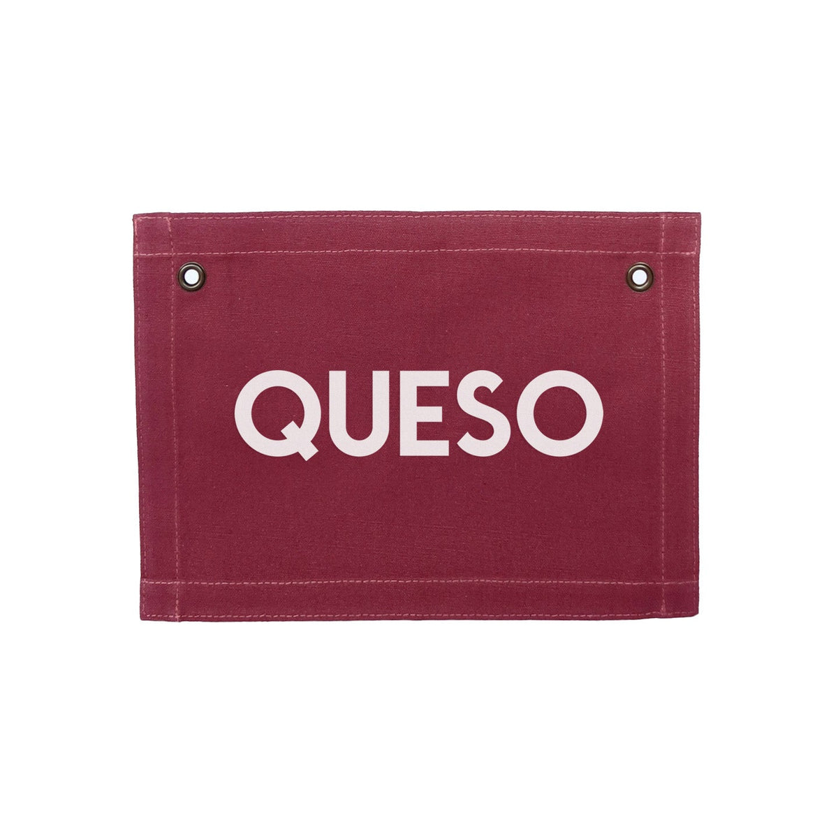 Queso Small Canvas Flag - Knife Shift