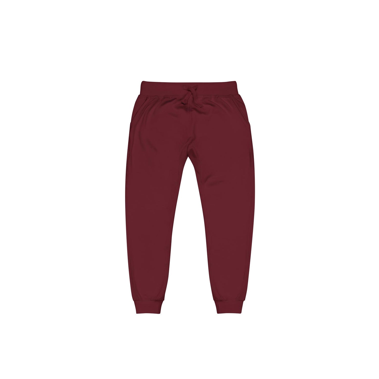 Maroon Fleece Sweatpants - Knife Shift