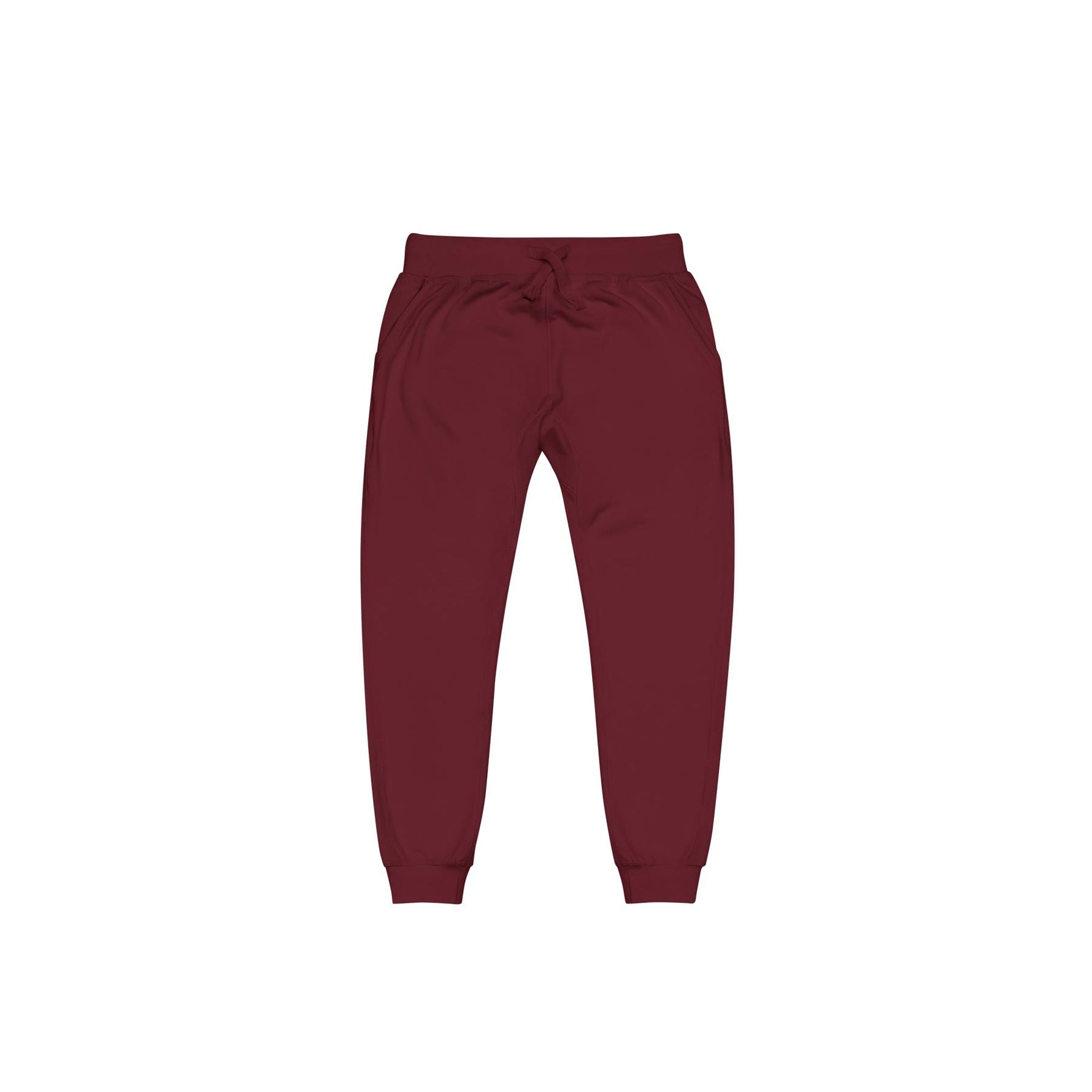 Maroon Fleece Sweatpants - Knife Shift