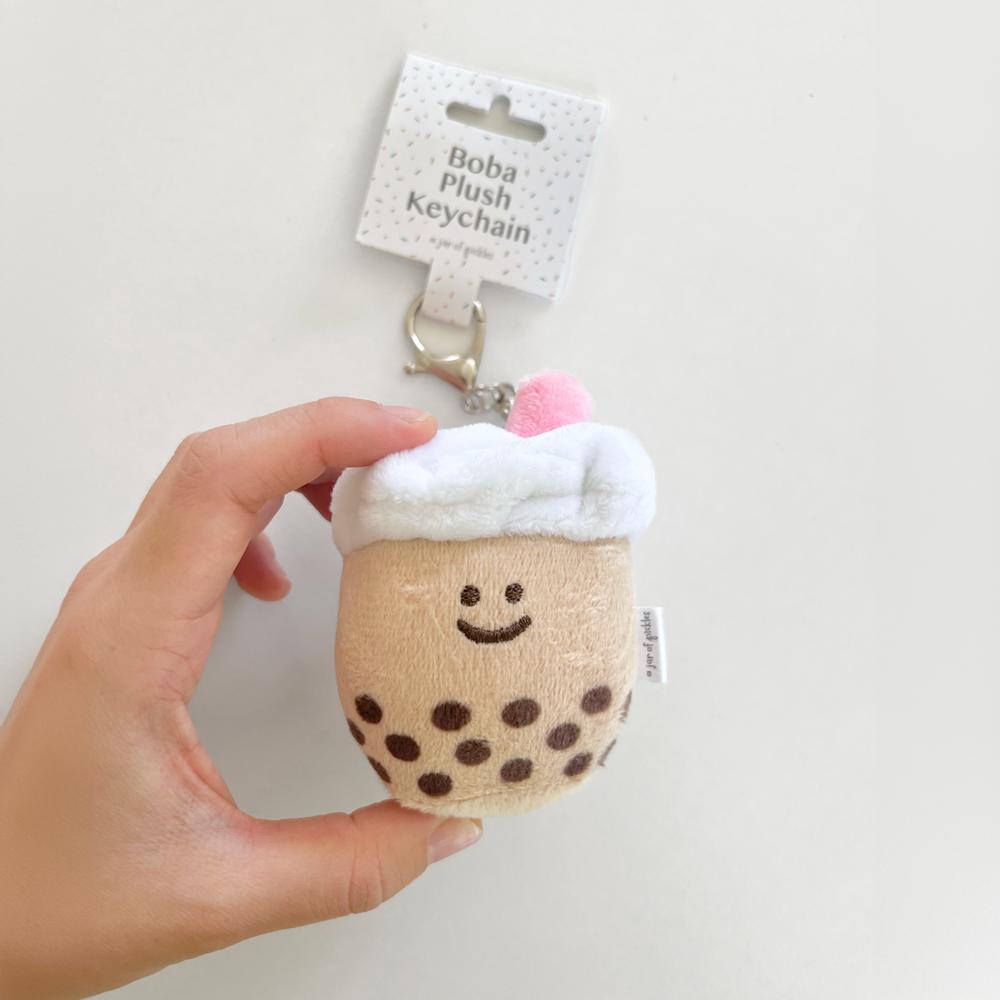 Mini Boba Milk Tea Plushie Keychain - Knife Shift