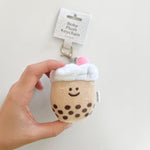 Mini Boba Milk Tea Plushie Keychain - Knife Shift