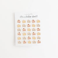 Mini Cake Clear Sticker Sheet