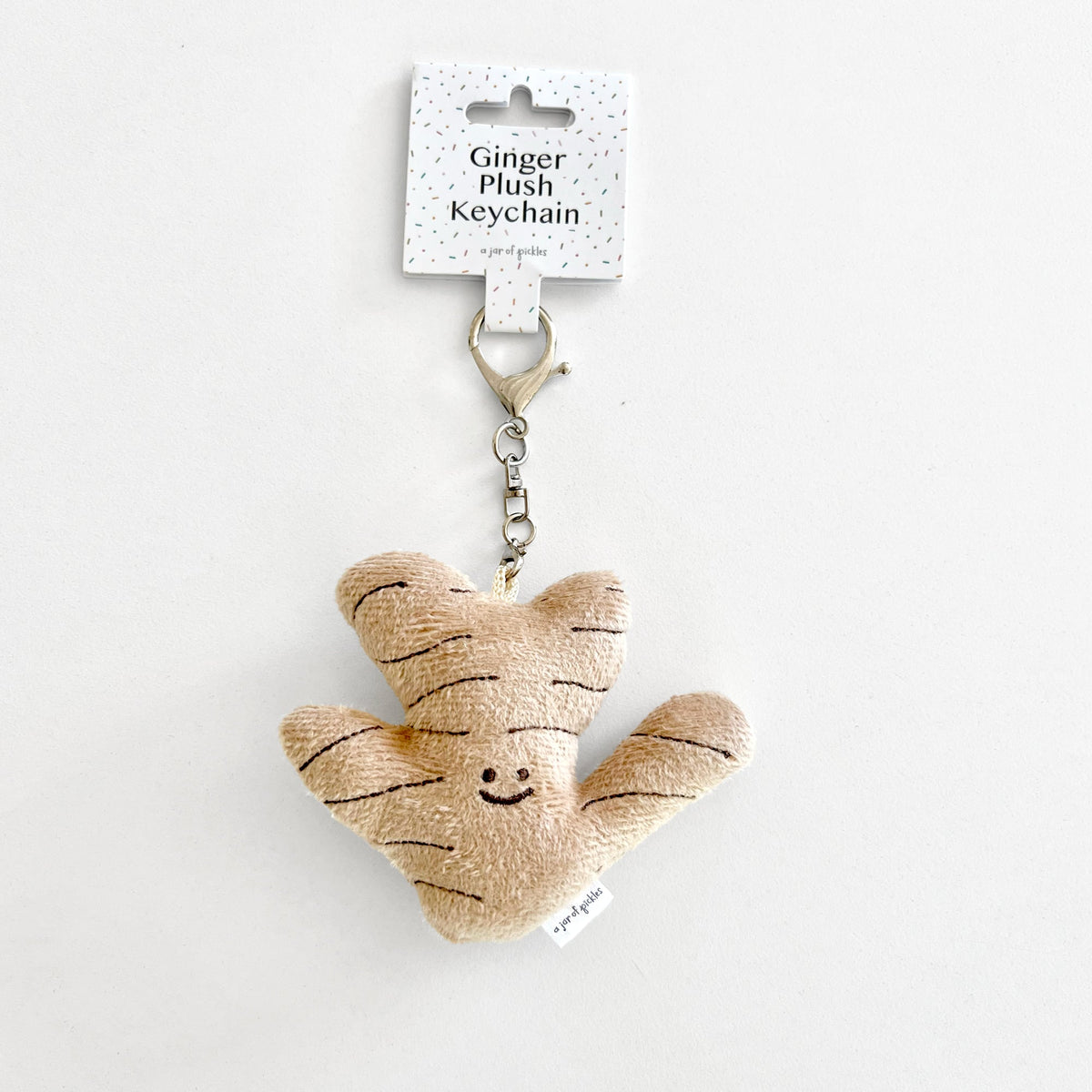 Mini Ginger Vegetable Plushie Keychain - Knife Shift
