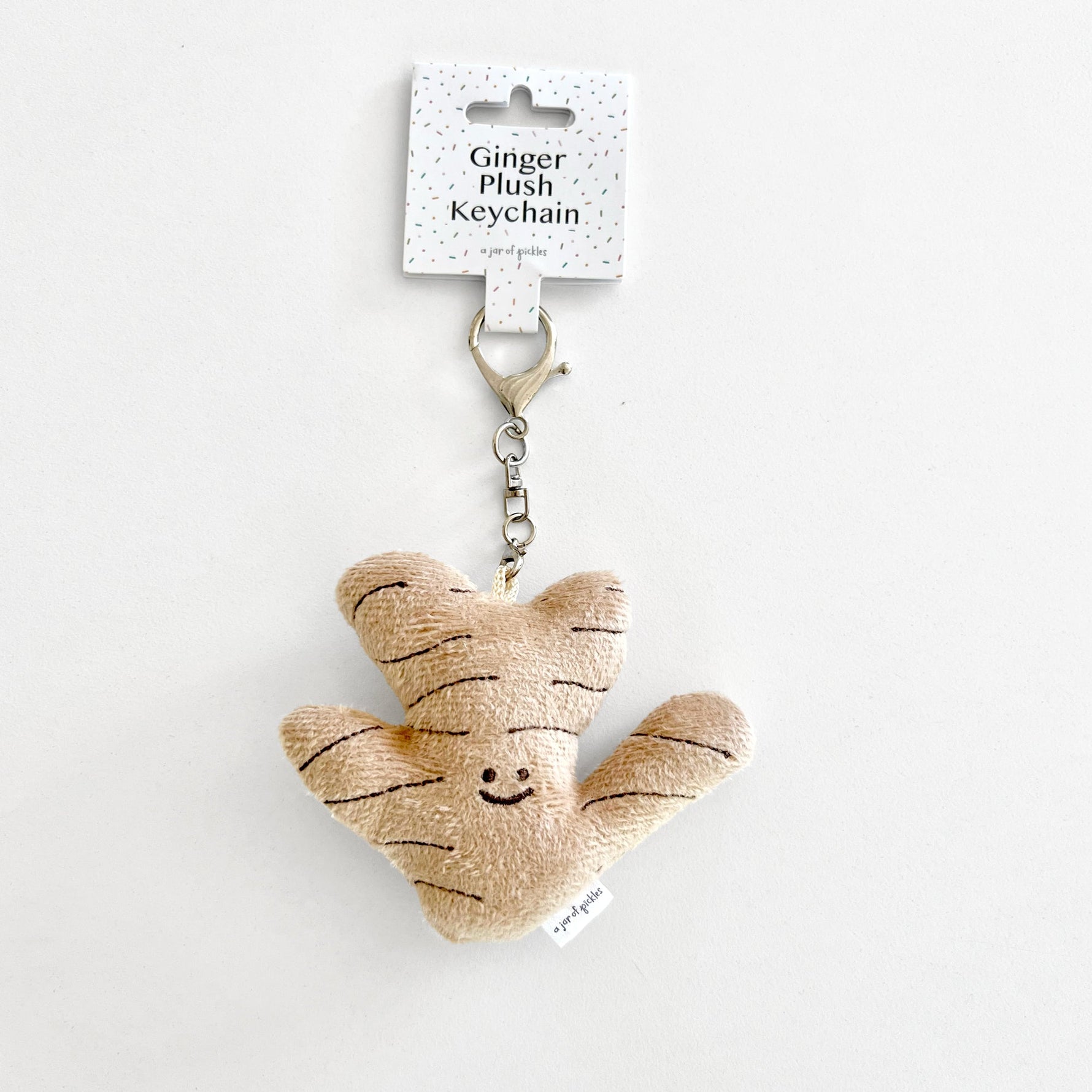 Mini Ginger Vegetable Plushie Keychain - Knife Shift