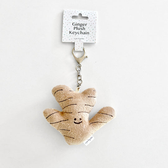 Mini Ginger Vegetable Plushie Keychain - Knife Shift
