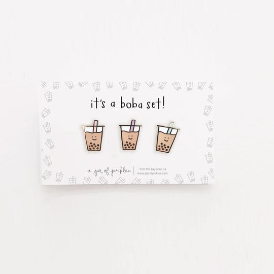 Boba Pin Set of 3 - Knife Shift