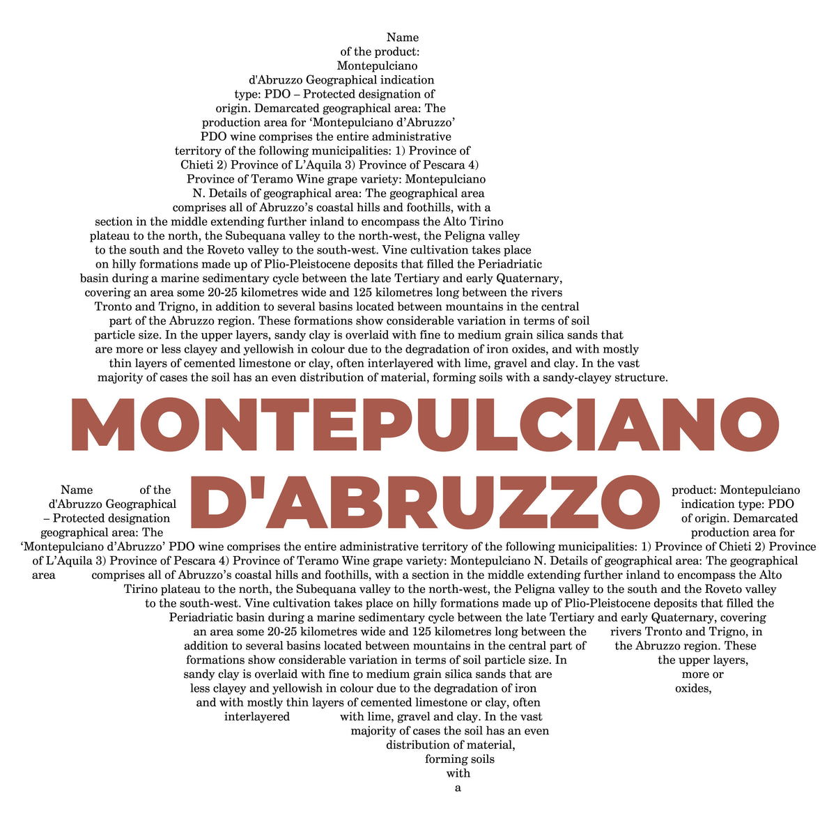 Montepulciano d'Abruzzo Wine Map - Pocket T-shirt-T-Shirt-gift ideas for foodies-Knife Shift