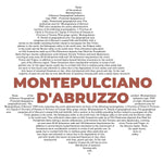 Montepulciano d'Abruzzo Wine Map - Pocket T-shirt-T-Shirt-gift ideas for foodies-Knife Shift