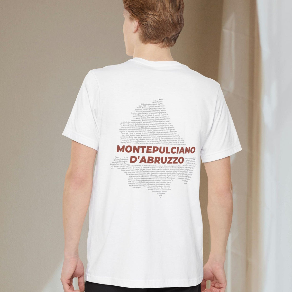 Montepulciano d'Abruzzo Wine Map - Pocket T-shirt-T-Shirt-gift ideas for foodies-Knife Shift