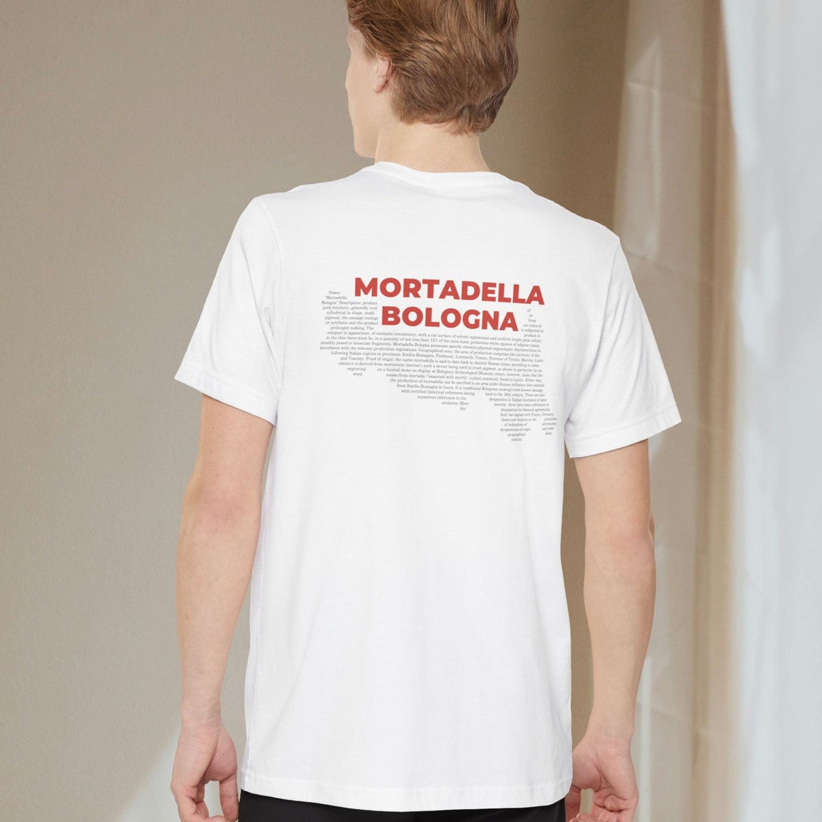 Mortadella Bologna Map - Pocket T-shirt-T-Shirt-gift ideas for foodies-Knife Shift