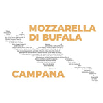 Mozzarella di Bufala Campana Cheese Map - Midweight Hoodie-Hoodie-gift ideas for foodies-Knife Shift