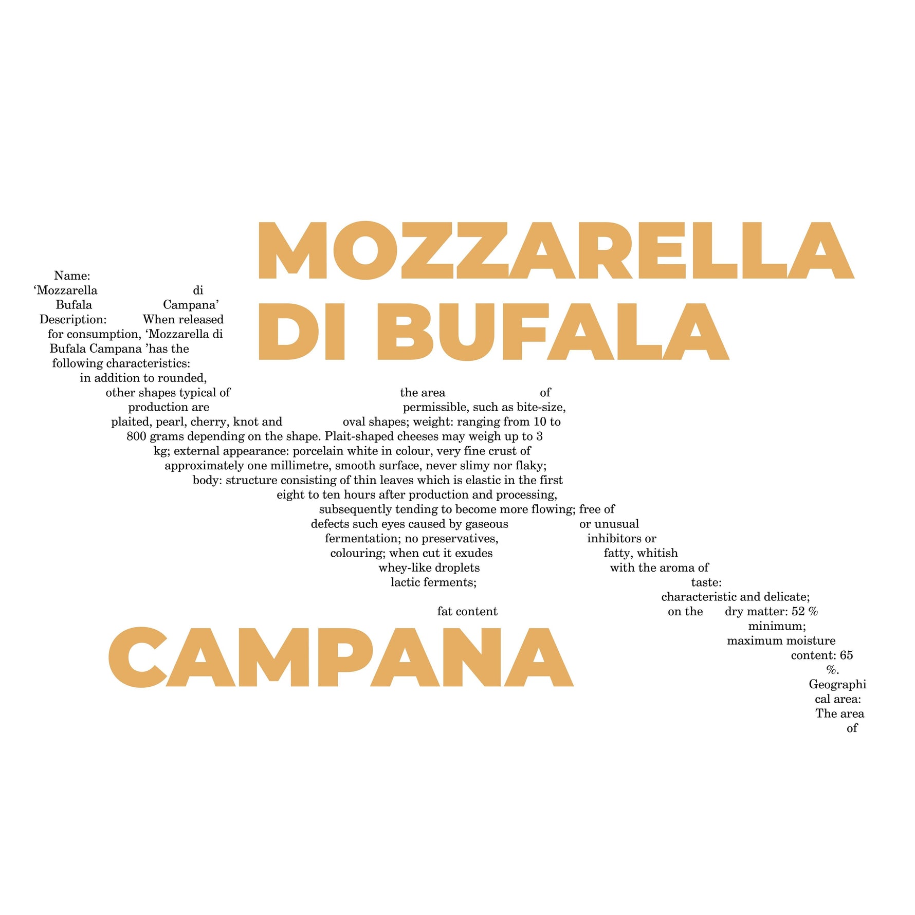 Mozzarella di Bufala Campana Cheese Map - Midweight Hoodie-Hoodie-gift ideas for foodies-Knife Shift