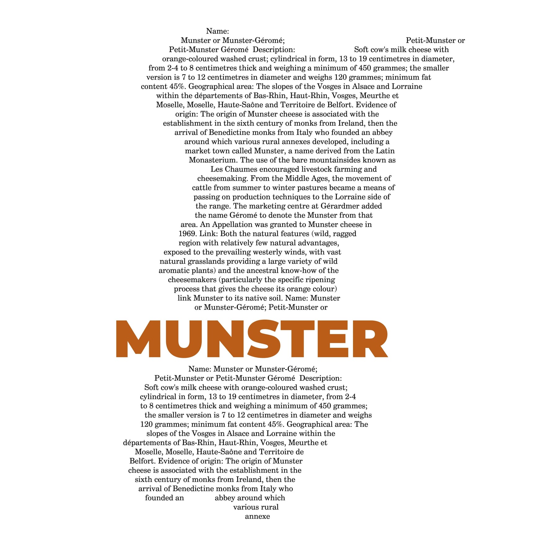 Munster Cheese Map - Midweight Hoodie-Hoodie-gift ideas for foodies-Knife Shift