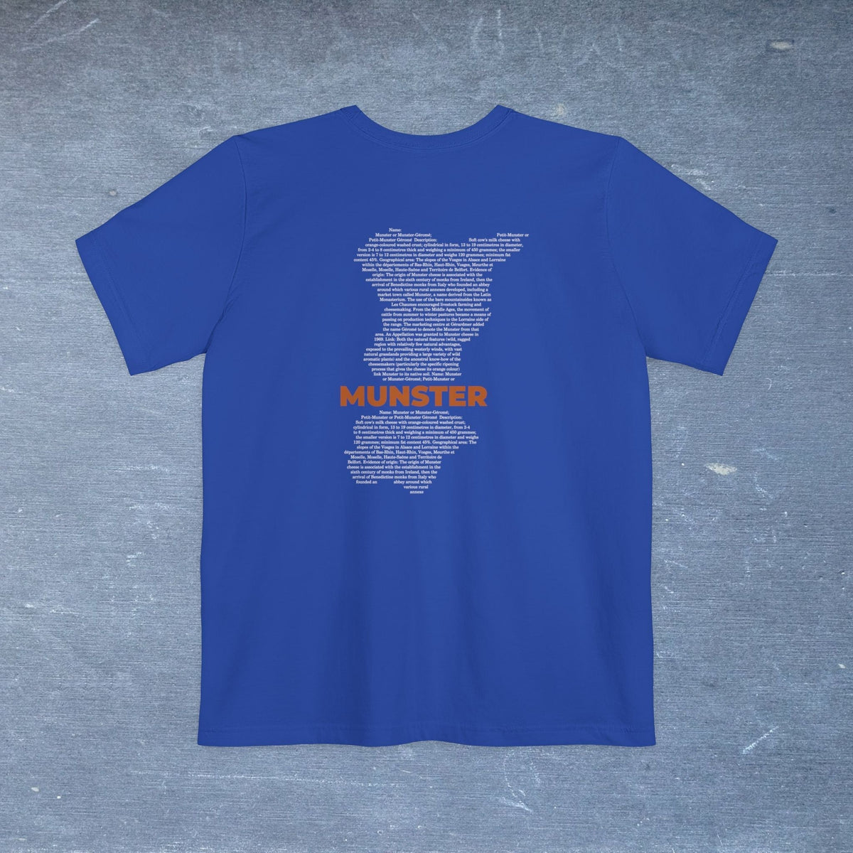 Munster Cheese Map - Pocket T-shirt-T-Shirt-gift ideas for foodies-Knife Shift