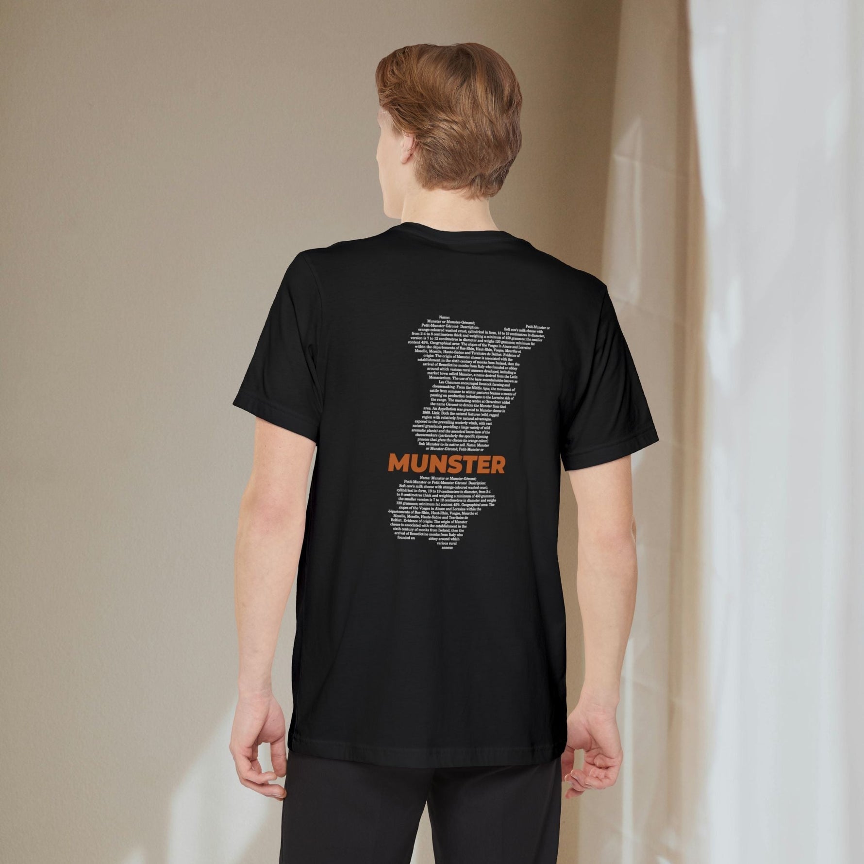 Munster Cheese Map - Pocket T-shirt-T-Shirt-gift ideas for foodies-Knife Shift