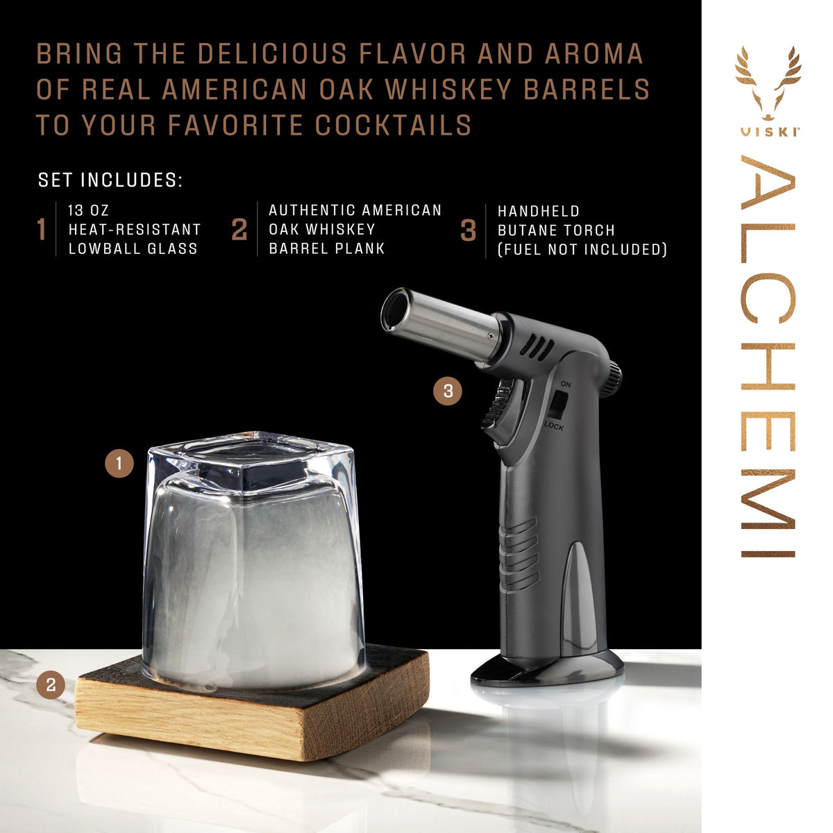 Alchemi Barrel Board Smoking Kit - Knife Shift