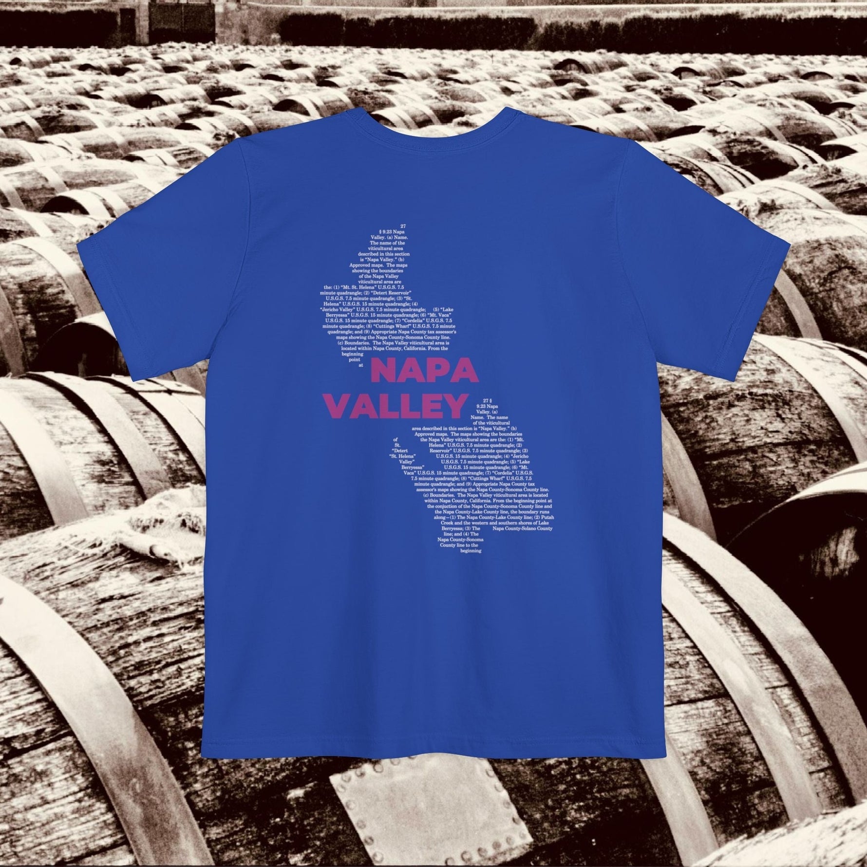 Napa Valley Region Wine Map - Pocket T-shirt-T-Shirt-gift ideas for foodies-Knife Shift