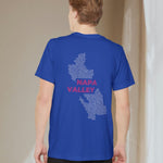 Napa Valley Region Wine Map - Pocket T-shirt-T-Shirt-gift ideas for foodies-Knife Shift