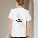 Napa Valley Region Wine Map - Pocket T-shirt-T-Shirt-gift ideas for foodies-Knife Shift