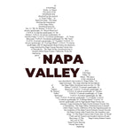 Napa Valley Region Wine Map - Pocket T-shirt-T-Shirt-gift ideas for foodies-Knife Shift