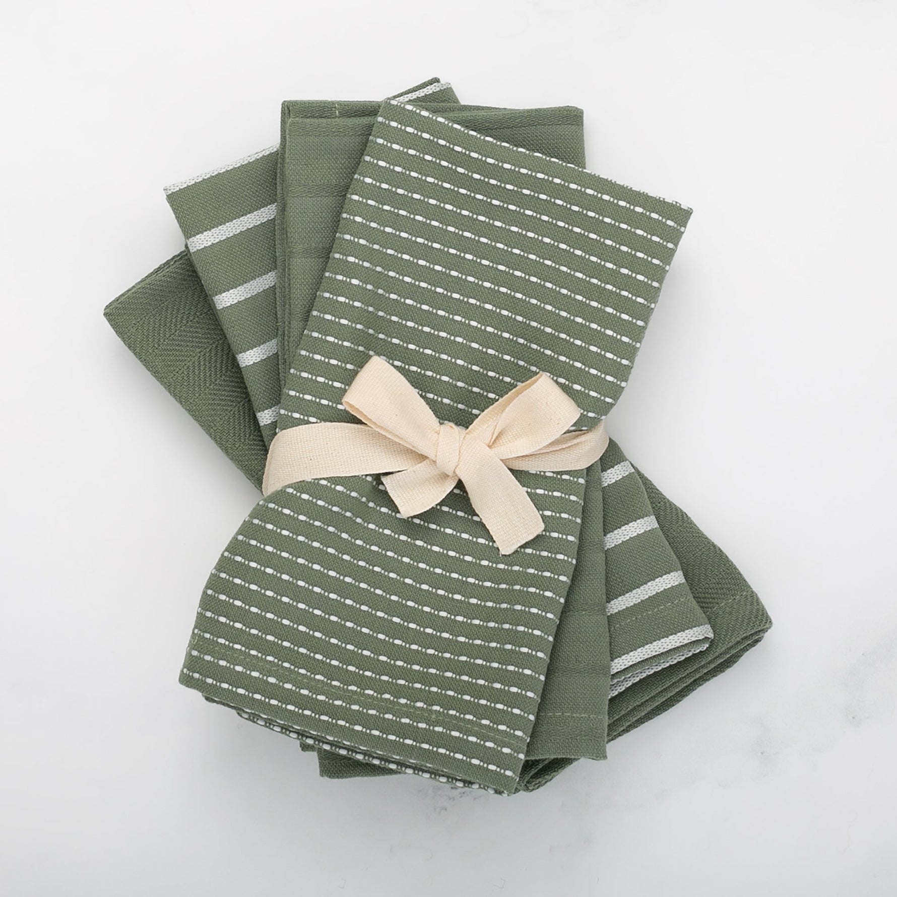 To Each Their Own napkin set - Kale & White - Knife Shift