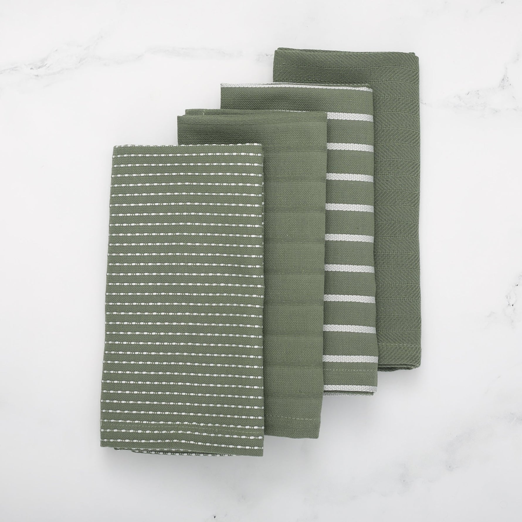 To Each Their Own napkin set - Kale & White - Knife Shift
