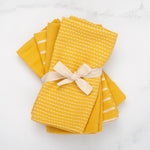 To Each Their Own napkin set - Turmeric & White - Knife Shift