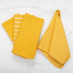 To Each Their Own napkin set - Turmeric & White - Knife Shift