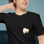 Neufchâtel Cheese Map - Pocket T-shirt-T-Shirt-gift ideas for foodies-Knife Shift