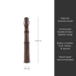 Professional 12" Acacia Wood Muddler - Knife Shift