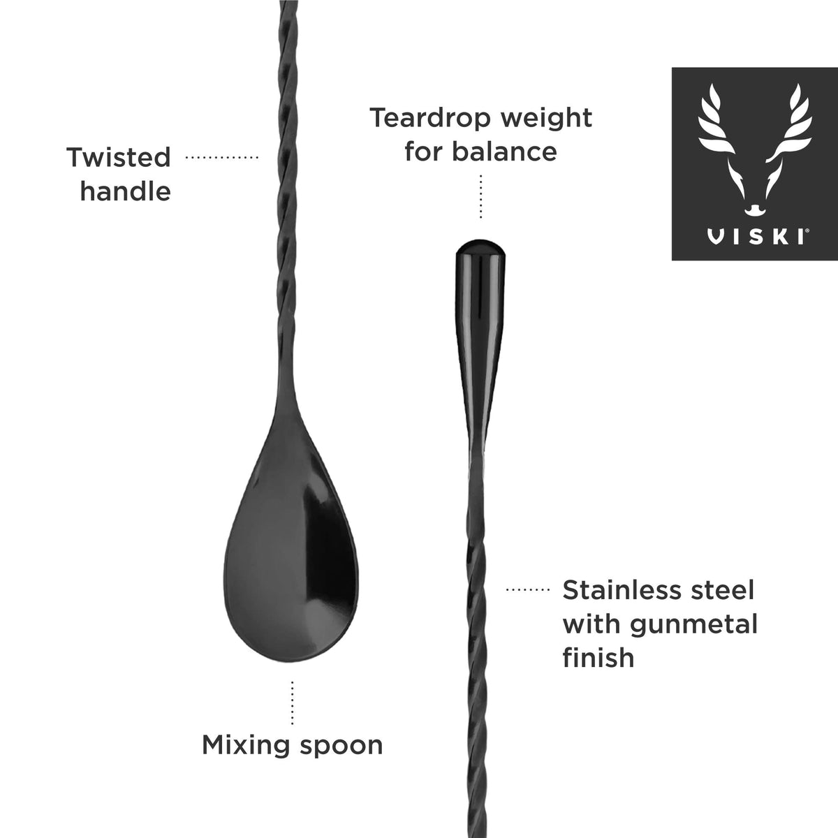 Warren 40 cm Weighted Bar Spoon - Knife Shift