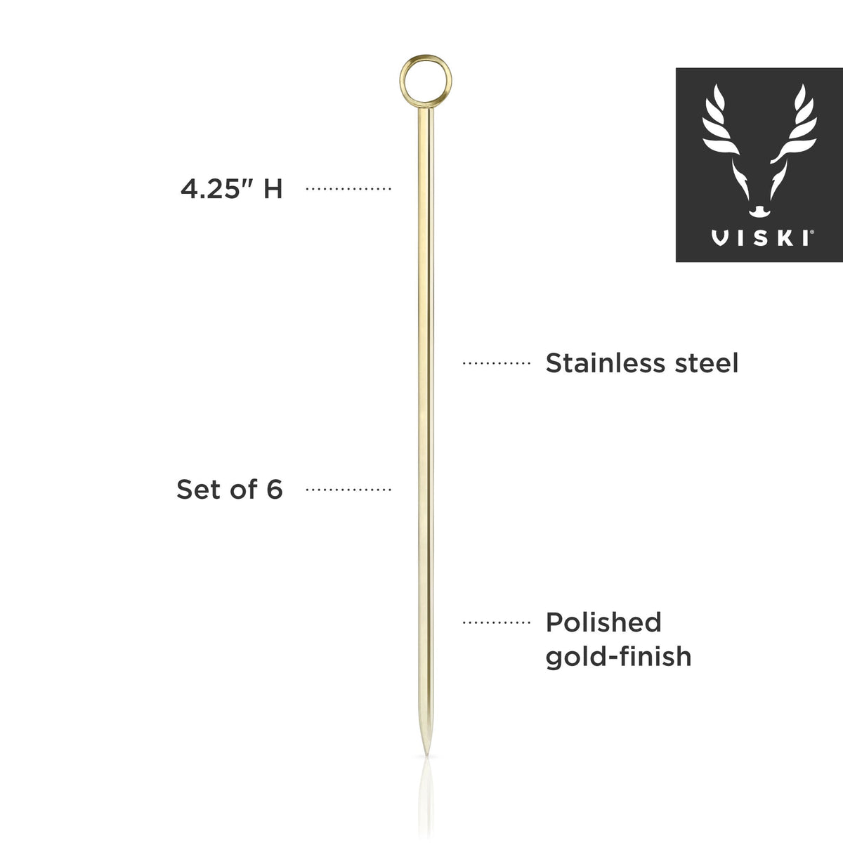Belmont Cocktail Picks Set of 6 - Knife Shift