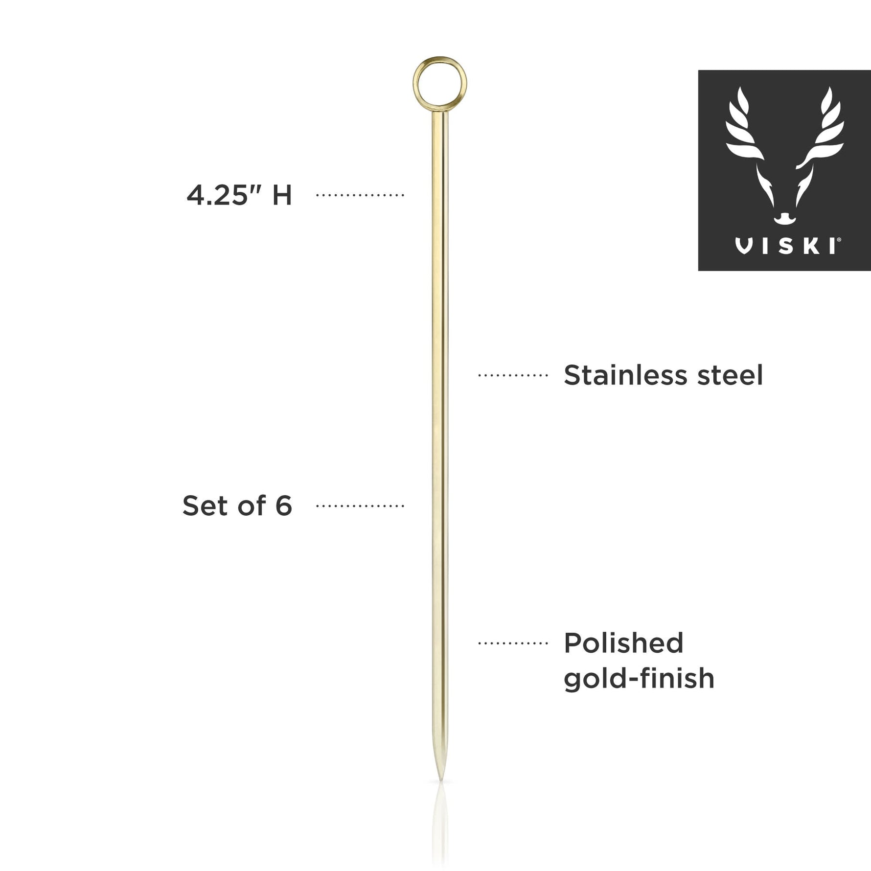 Belmont Cocktail Picks Set of 6 - Knife Shift