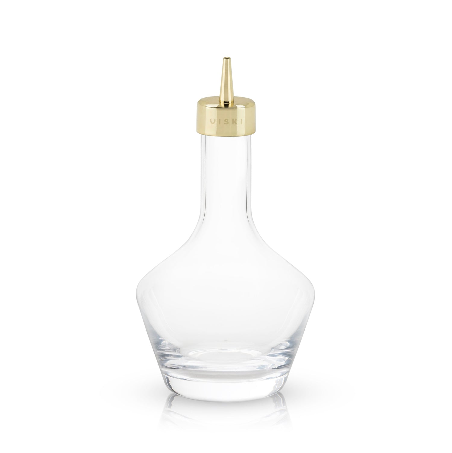 Belmont Bitters Bottle with Dasher Top in Gold - Knife Shift