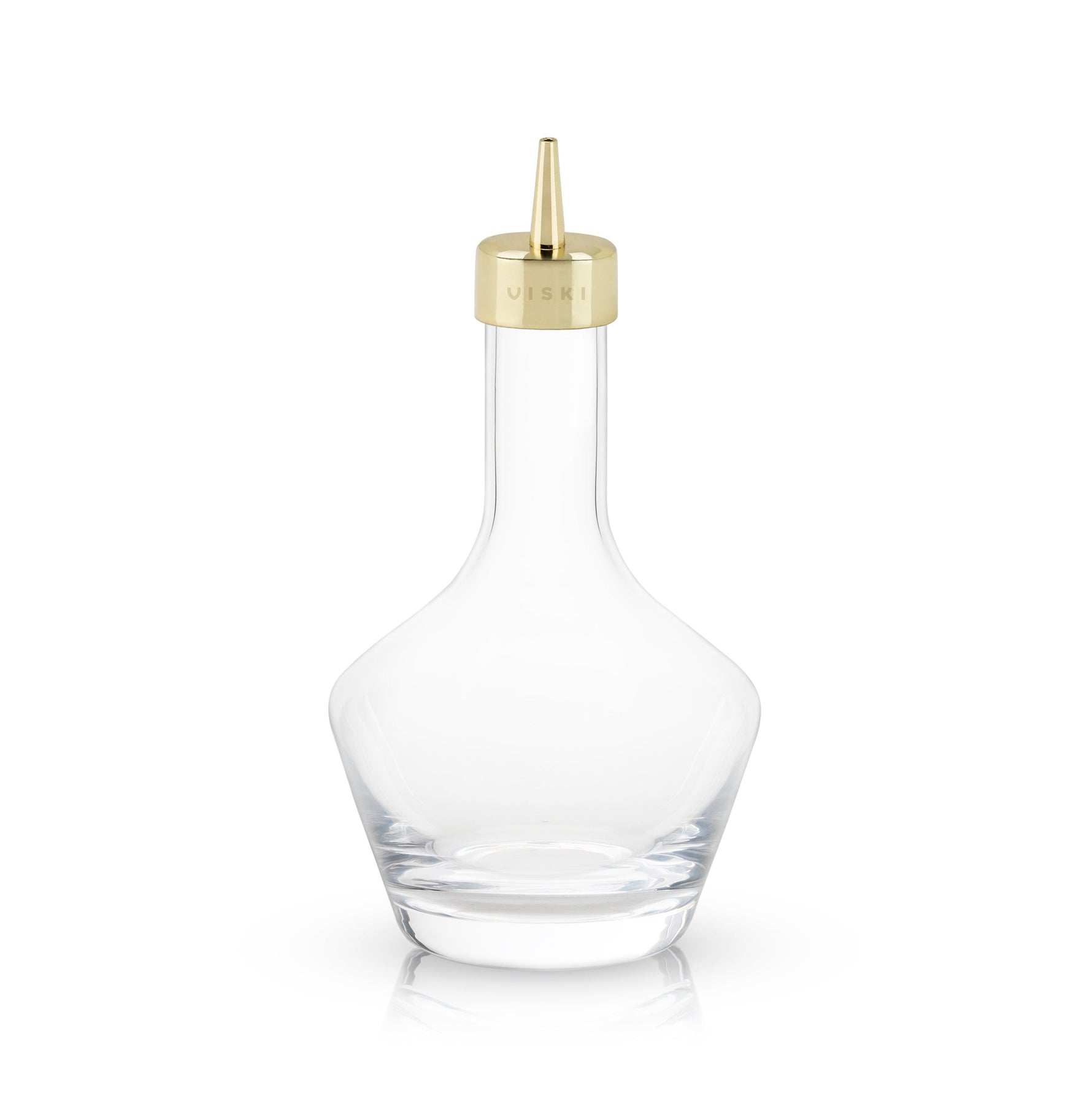 Belmont Bitters Bottle with Dasher Top in Gold - Knife Shift