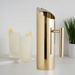 Modern Stainless Steel Pitcher in Gold - Knife Shift