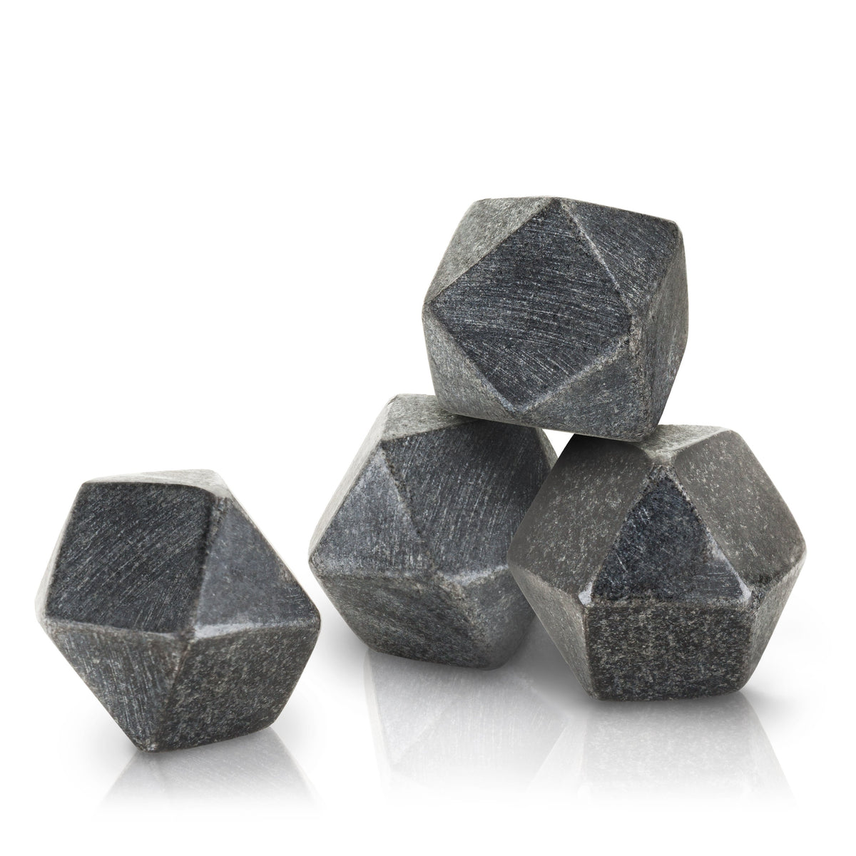 Glacier Rocks Basalt Hexagon Stone Set of 4 - Knife Shift