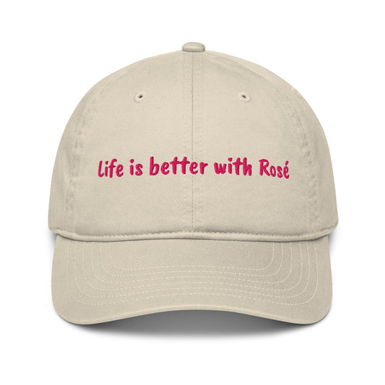 THE SMITH Organic Cotton "Life is better with Rosé" Dad Hat - Knife Shift