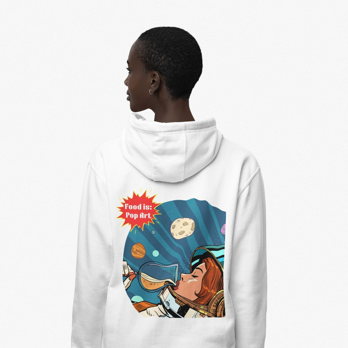 Out of This World Wine - Food Pop Art Hoodie-Hoodie-gift ideas for foodies-Knife Shift