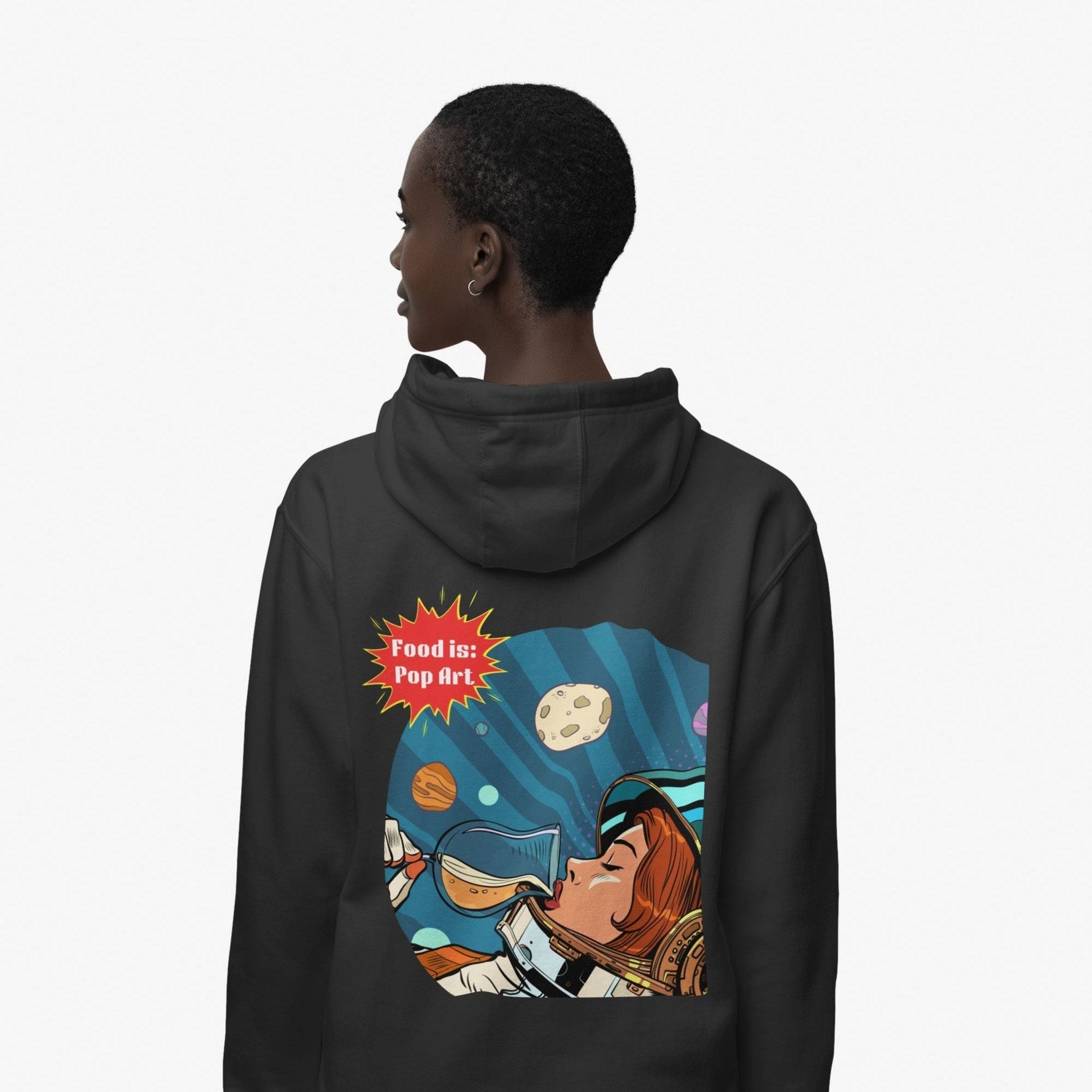 Out of This World Wine - Food Pop Art Hoodie-Hoodie-gift ideas for foodies-Knife Shift