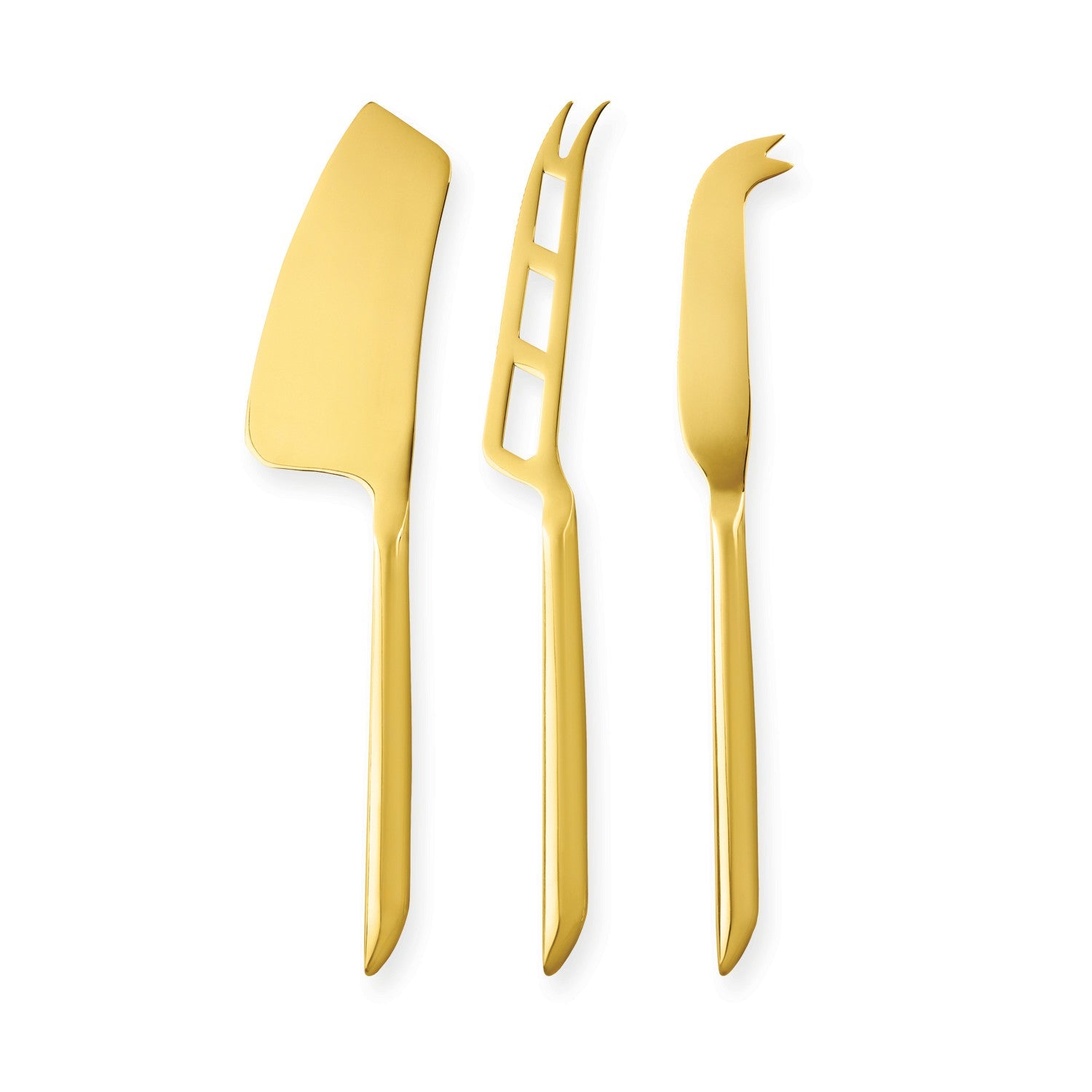 Cheese Knives in Gold Set of 3 - Knife Shift
