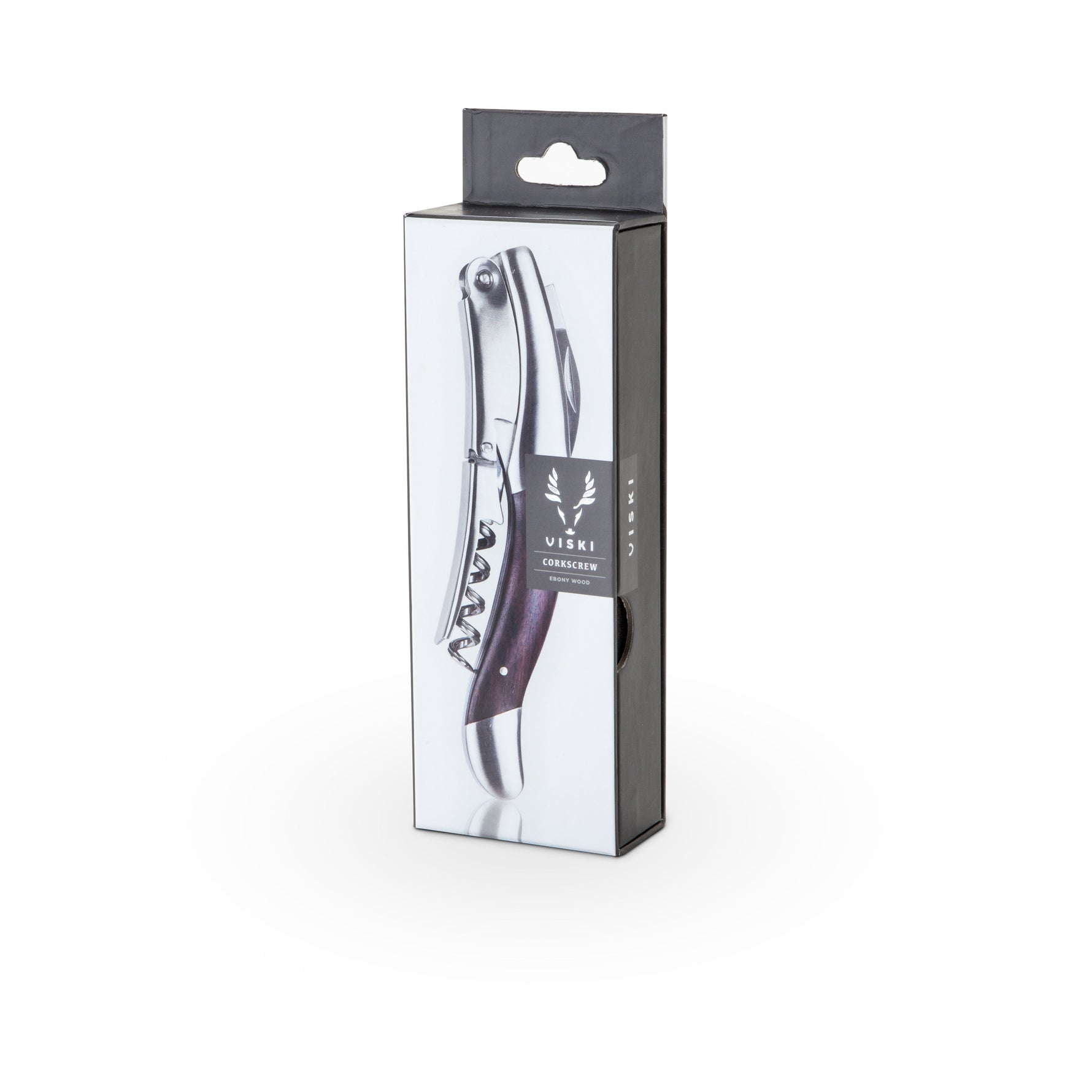 Admiral Heavyweight Corkscrew with Ebony Wood Handle - Knife Shift