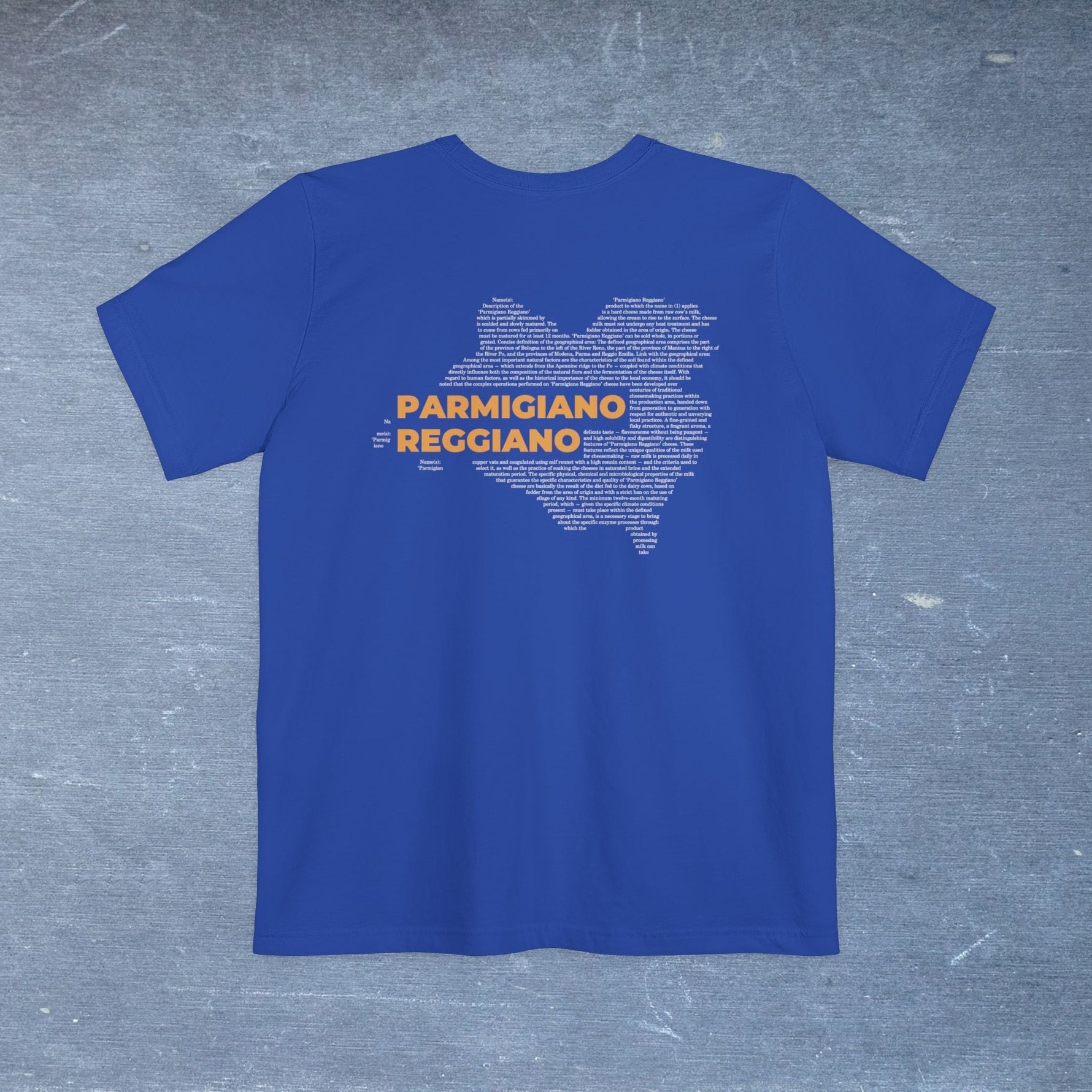 Parmigiano Reggiano Cheese Map - Pocket T-shirt-T-Shirt-gift ideas for foodies-Knife Shift