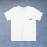 Parmigiano Reggiano Cheese Map - Pocket T-shirt-T-Shirt-gift ideas for foodies-Knife Shift