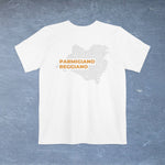 Parmigiano Reggiano Cheese Map - Pocket T-shirt-T-Shirt-gift ideas for foodies-Knife Shift