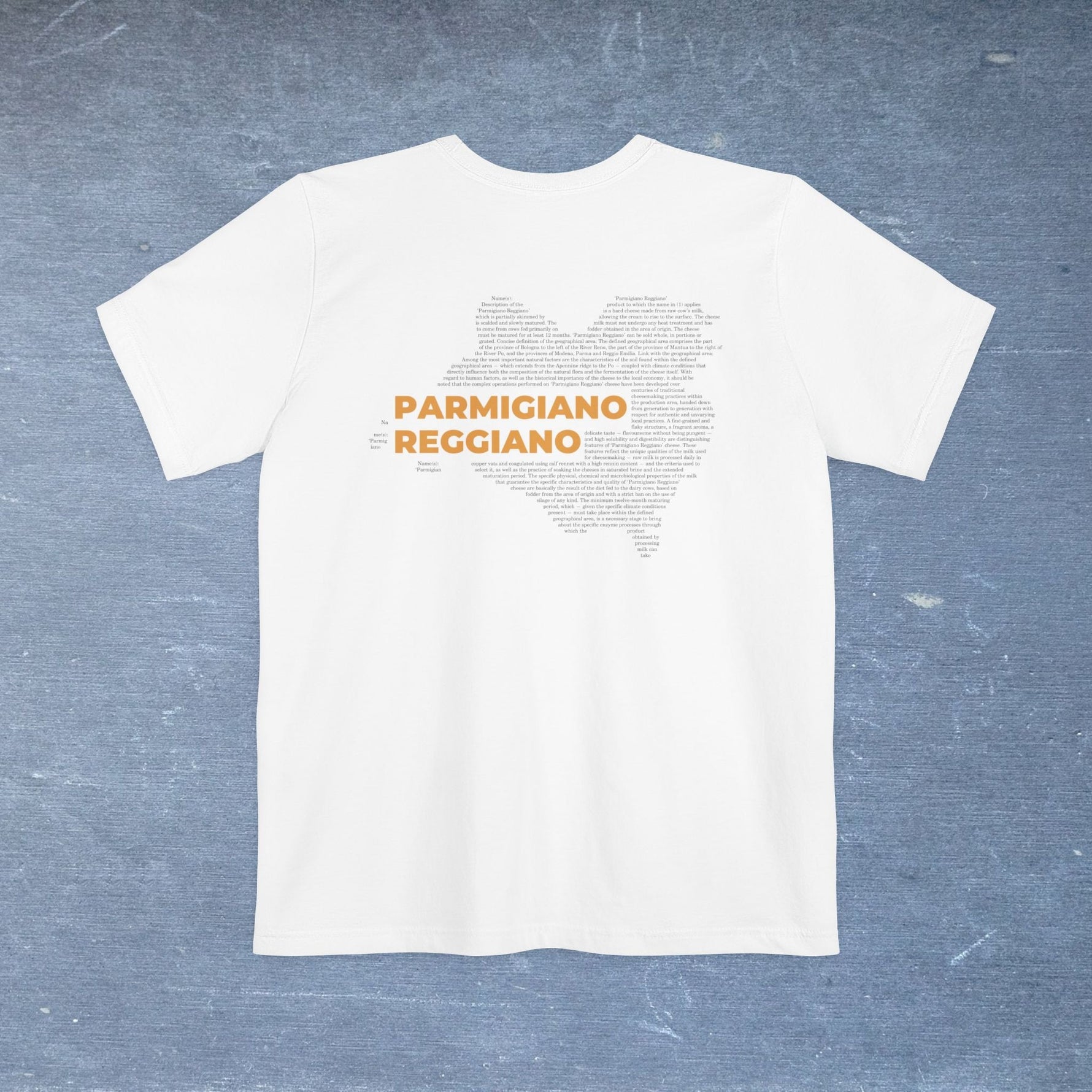 Parmigiano Reggiano Cheese Map - Pocket T-shirt-T-Shirt-gift ideas for foodies-Knife Shift